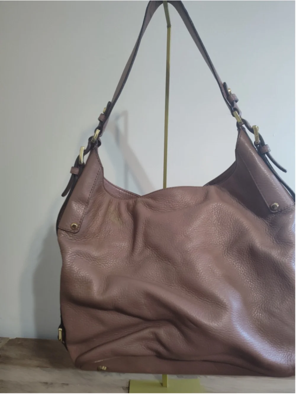 Women's Michael Kors Hobo Bag One Size Pink Gold